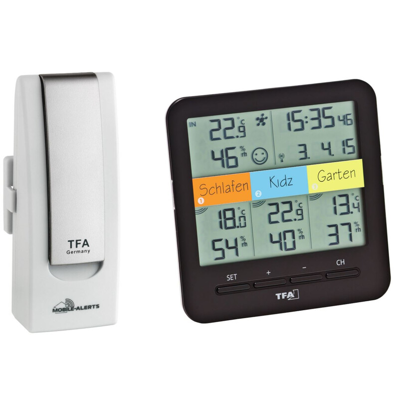 TFA Väderstation WeatherHub startpaket med trådlös termo-hygrometer