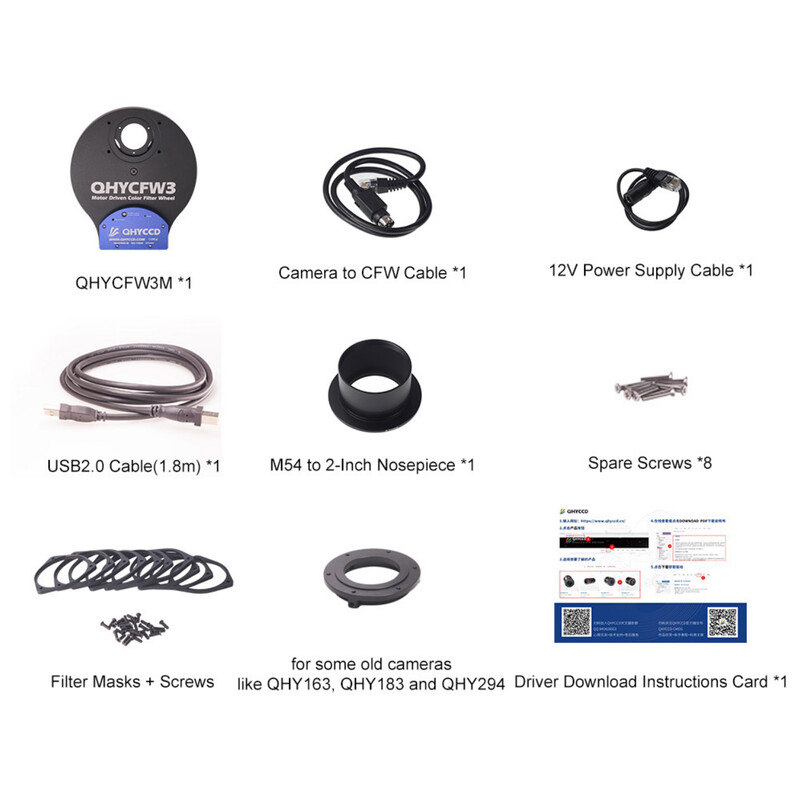 QHY Filterhjul CFW3M-US 7x 36 mm