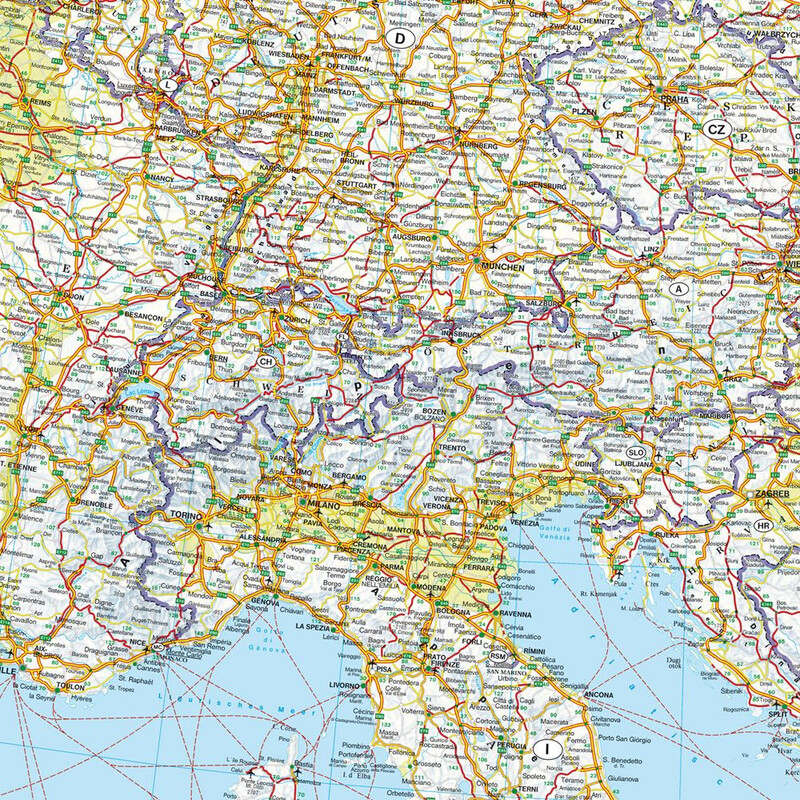 freytag & berndt Kontinentkarta Europa (170 x 121 cm)