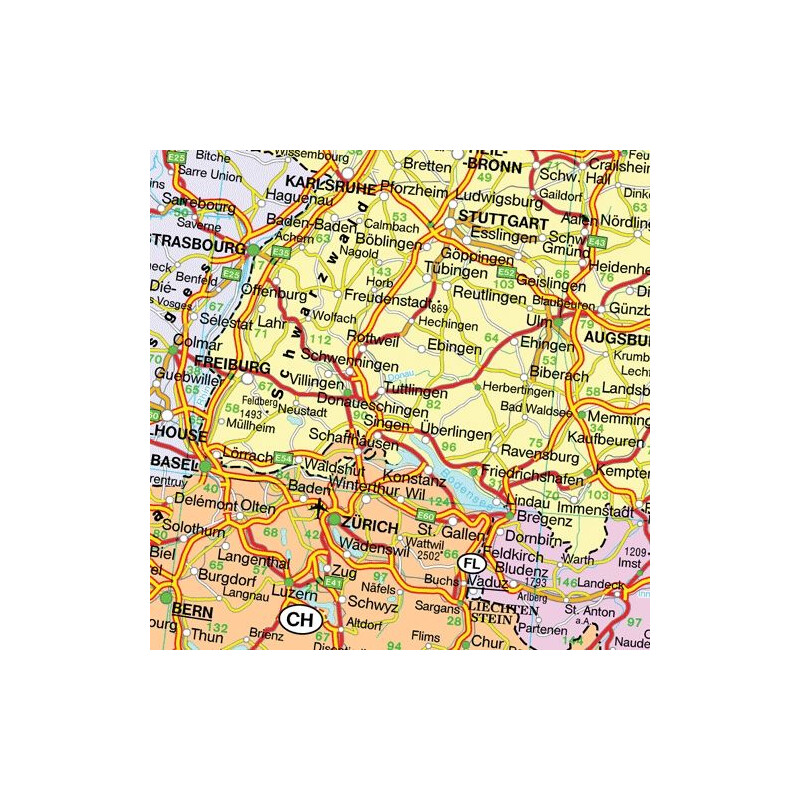 freytag & berndt Kontinentkarta Europa (127 x 90 cm)