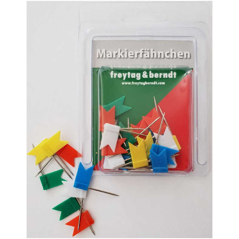 freytag & berndt Markeringsflaggor 30 stycken, blandade färger