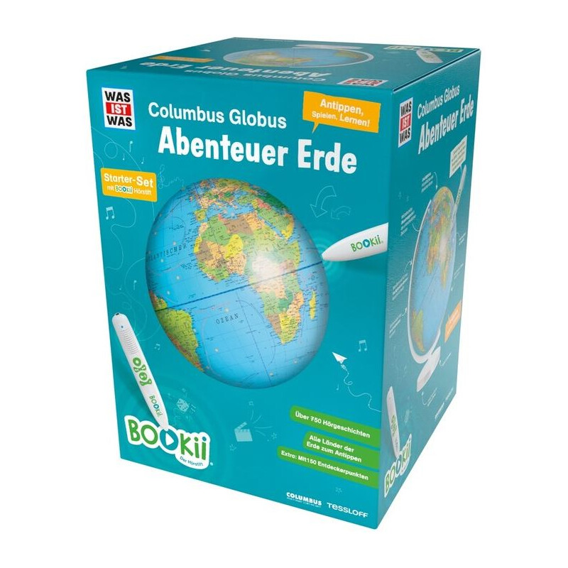 Tessloff-Verlag Barnglob BOOKii Globus mit Stift 34cm