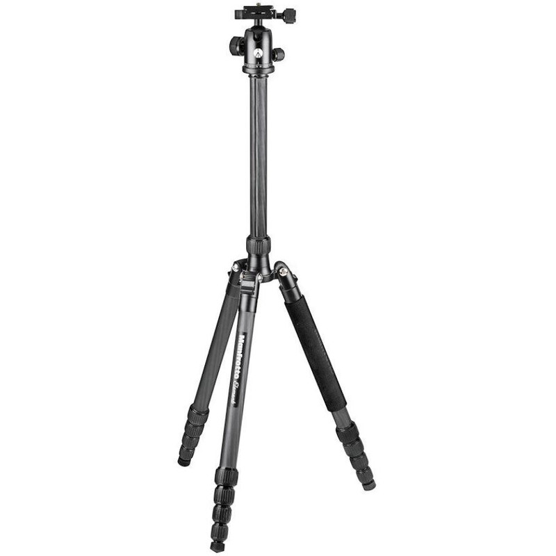 Manfrotto Kolfiber-trebensstativ Element Traveller large med Kulhuvud
