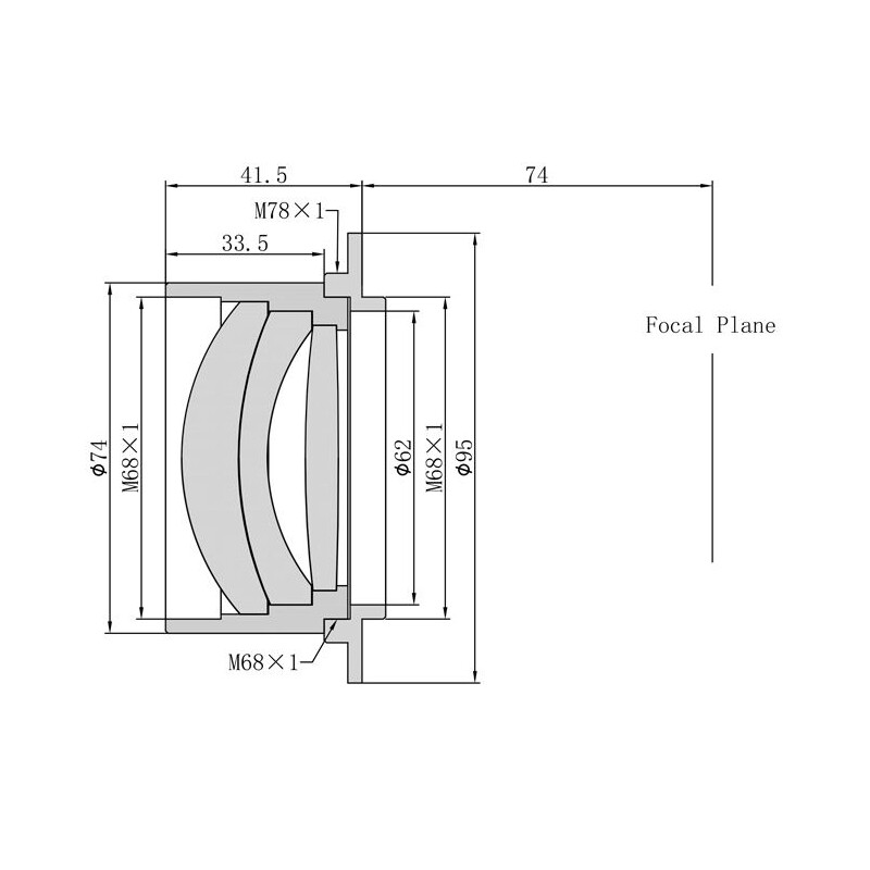 Omegon Pro Reducer 2,5" 0,8x Full-Frame för RC