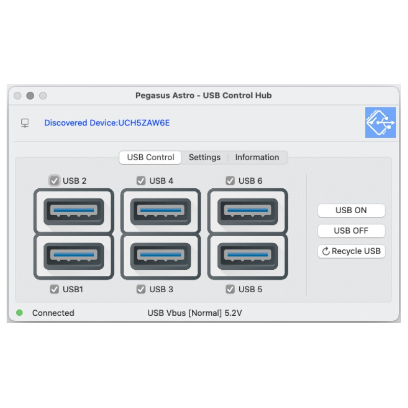 PegasusAstro USB-kontrollhubb