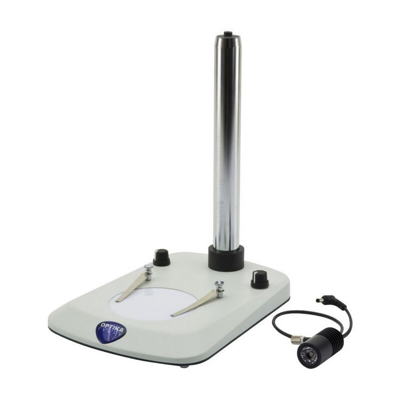 Optika Pelarstativ SZ-ST2, 210x270 mm, Pelare Ø32x 275 mm, infallande & Transmitterat ljus, 12 LED