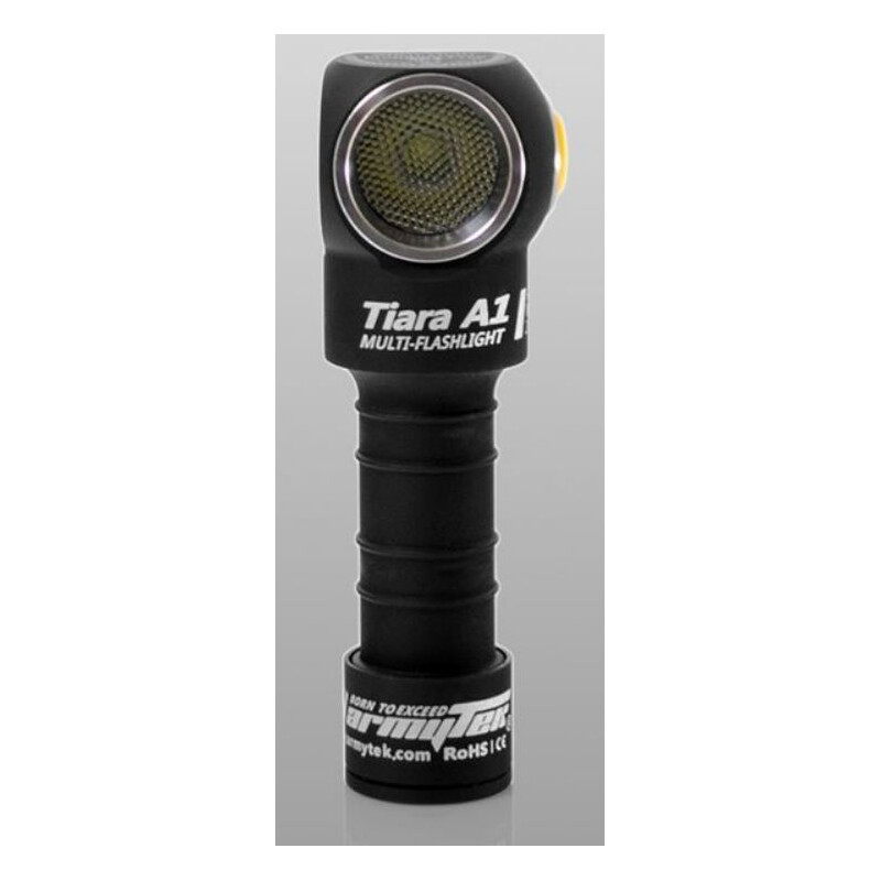 Armytek Tiara pannlampa eller Ficklampa (kallt ljus)