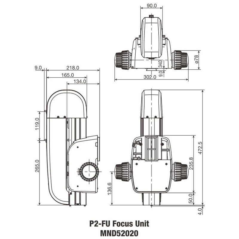 Nikon P2-FU manuell fokusenhet