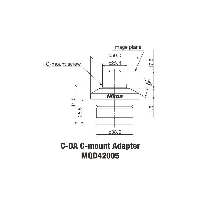 Nikon Kameraadapter C-DA Adapter för C-Mount 1x