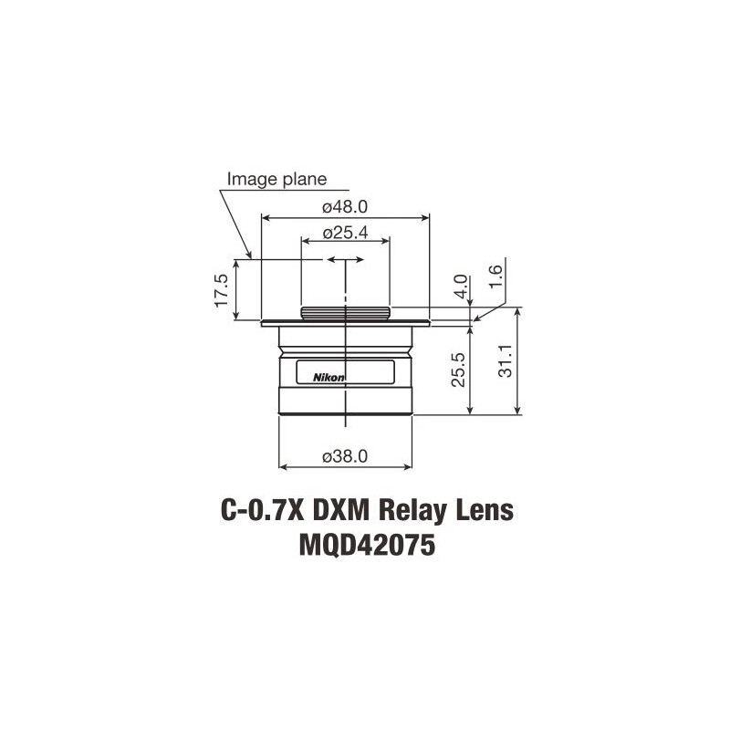 Nikon Kameraadapter C-Mount TV Adapter 0,7 x