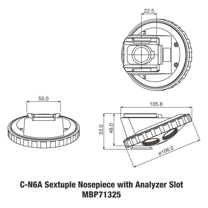 Nikon C-NA nässtycke med analysatorslits