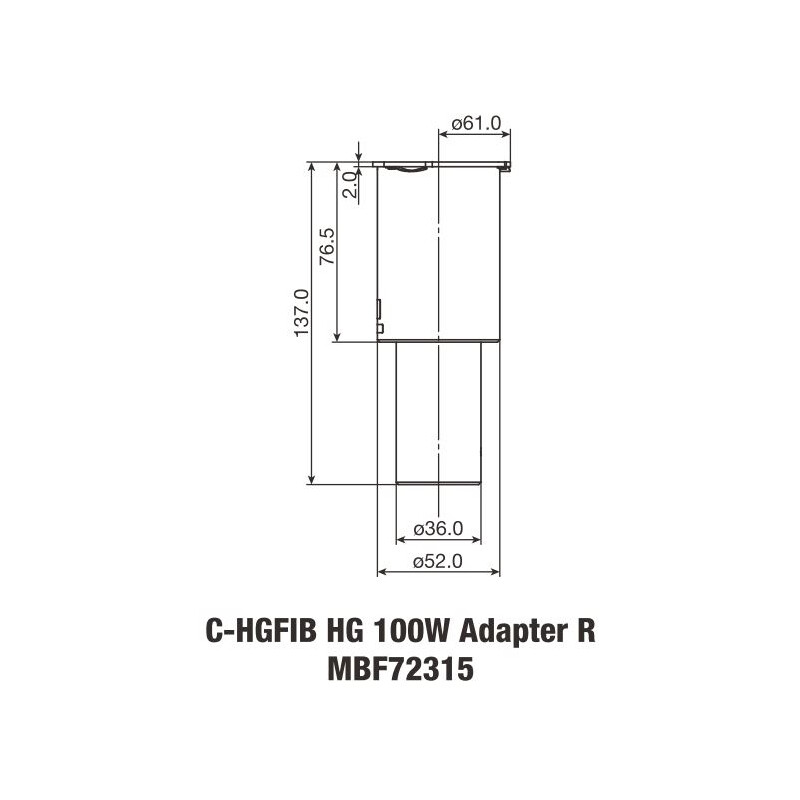 Nikon C-HGFIB HG 100W ADP Adapter för ljusfiber