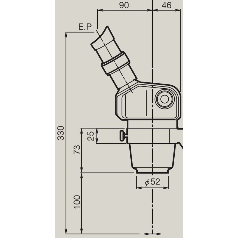 Nikon Zoom-stereomikroskop SMZ460, bino, 0,7x-3x, 60°, FN21, B.D.100mm, enarmsstativ