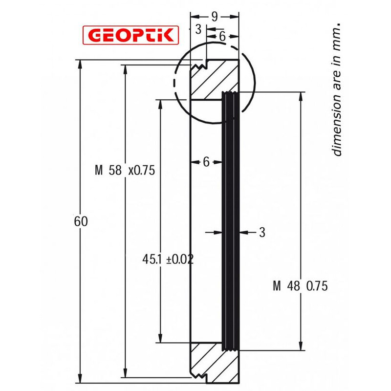 Geoptik Adapter 50,8 mm/M58