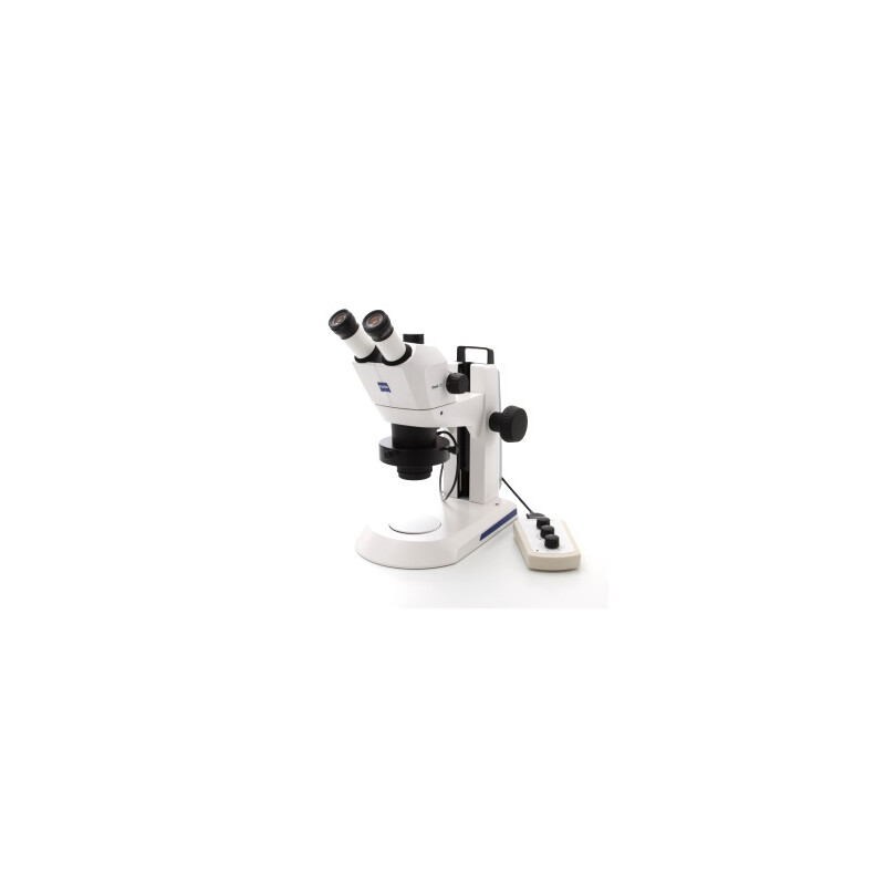 ZEISS Zoom-stereomikroskop Stemi 305; trino; Greenough; w.d.110mm; 16x/14; ZOOM 5:1; 0,8-8,0; 2,0x fastsättningslins, VisiLED ringljus