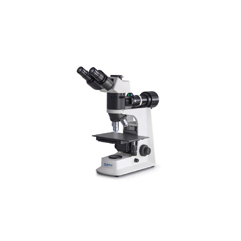 Kern Mikroskop OKM 172, MET, POL, bino, Inf, planachro, 50x-400x, reflekterat ljus, HAL, 30W