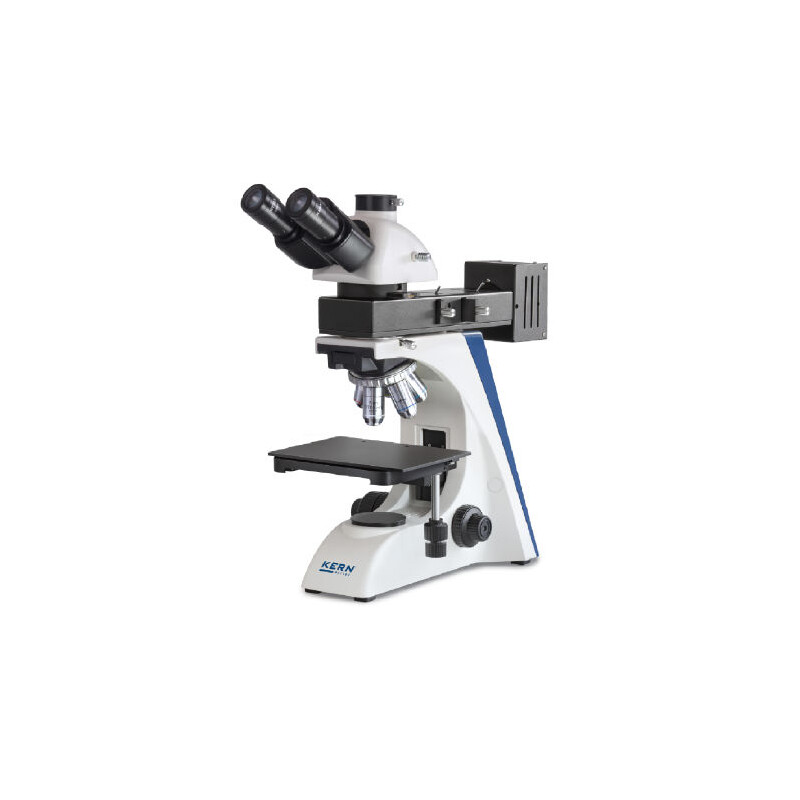 Kern Mikroskop OKN 175, MET, POL, trino, Inf plan, 50x-400x, infallande ljus, HAL, 50W