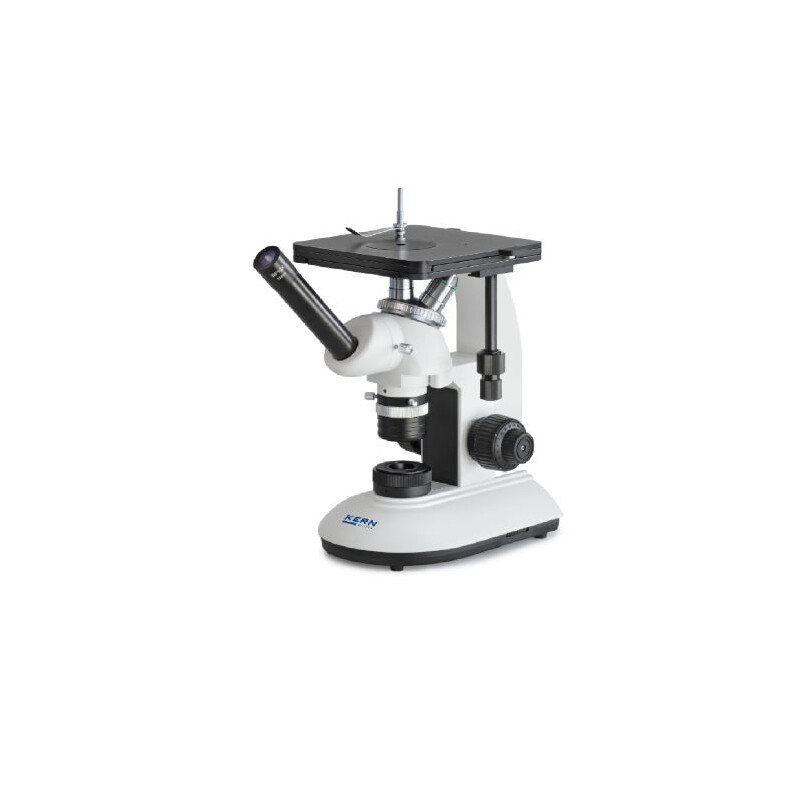 Kern OLE 161, inverterad, MET, mono, DIN planchrome, 100x-400x, Direktljus, LED, 3W