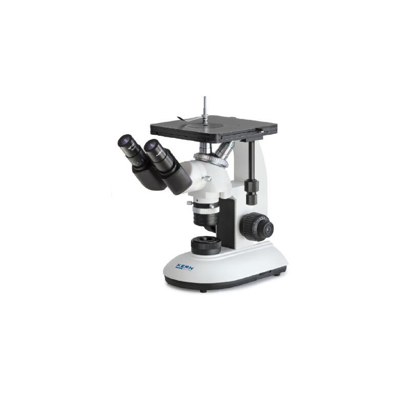 Kern OLF 162, inverterad, MET, bino, DIN planchrome, 100x-400x, Direktljus, LED, 3W