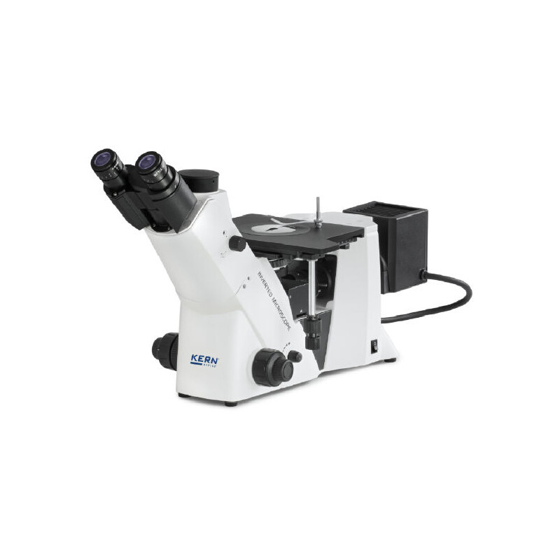 Kern Invert mikroskop OLM 171, invers, MET, POL, trino, Inf planchrom, 50x-500x, Direktljus, HAL, 50W