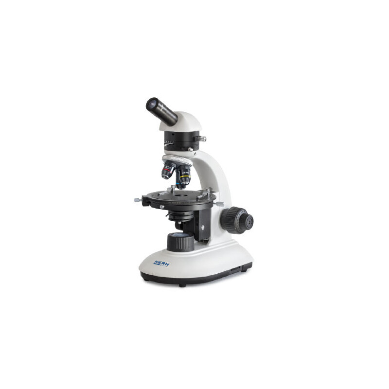 Kern Mikroskop OPE 118, POL, mono, achro, 40x-400x, reflekterat ljus, HAL, 20W