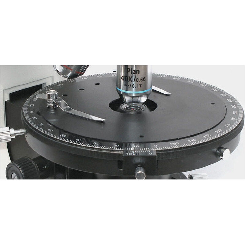 Kern Mikroskop OPM 181, POL, trino, Inf plan, 40x-400x, genomskinligt ljus, HAL, 20W