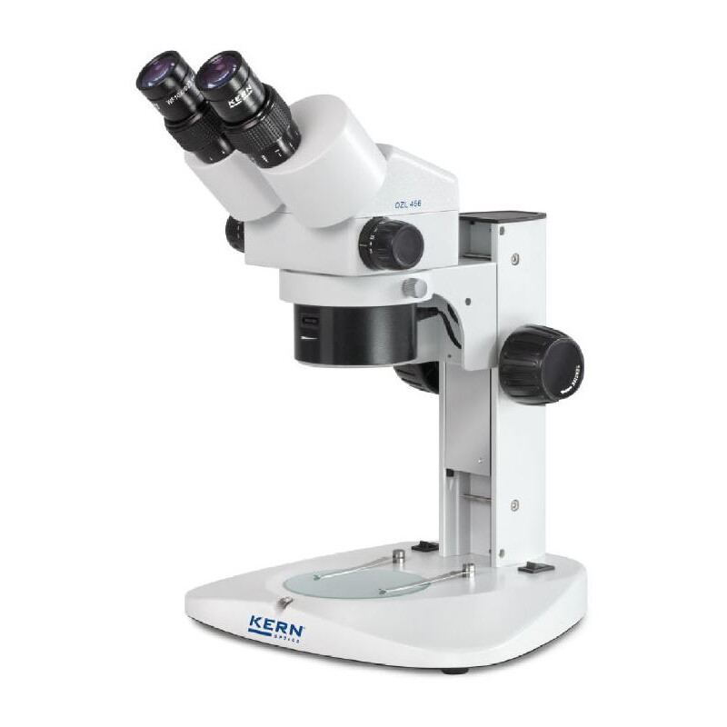 Kern Zoom-stereomikroskop Stereo mikroskop OZL 456, bino, Ringlampor, 10x23, 0,21W LED, 0,75-5,0x