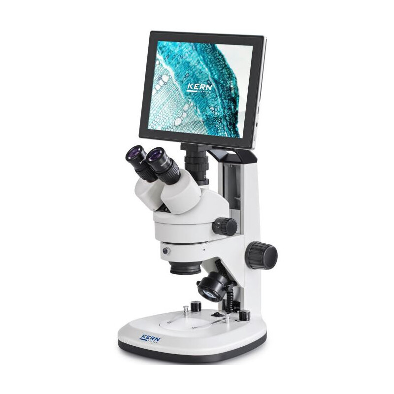 Kern Mikroskop OZL 468T241 Greenough, rack, 7-45x, 10x/20, reflekterat ljus, 3W LED, kamera 5MP, USB 2.0, HDMI, WiFi, surfplatta