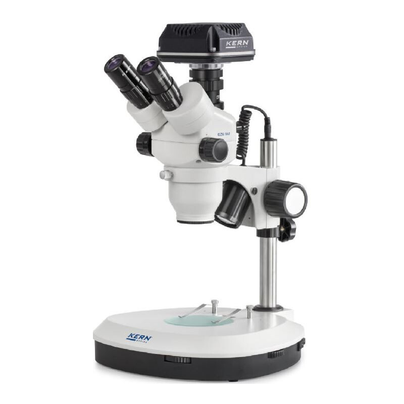 Kern Mikroskop OZM544C825, trino, 7-45x, HWF 10x23, reflekterat ljus, LED 3W, kamera, CMOS, 5MP, 1/2.5", USB 2.0