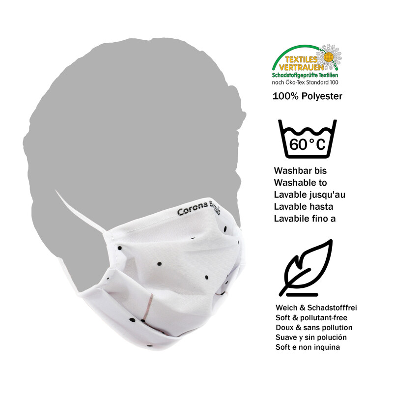 Masketo Mun- och näsmask i polyester Corona Borealis 5 st