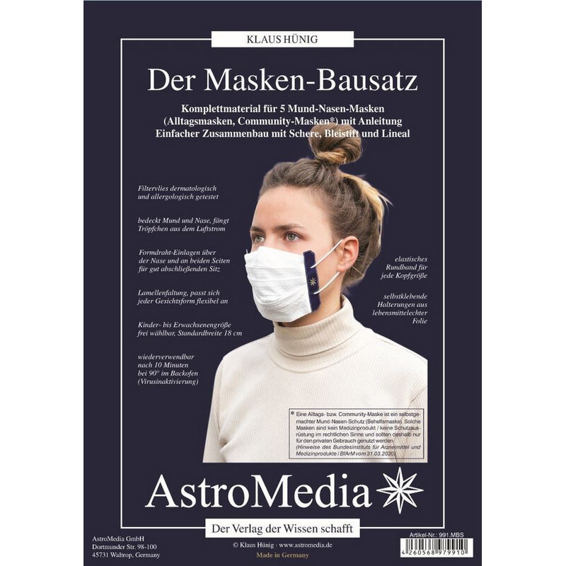 AstroMedia Mun- och näsmask kit för 5 delar