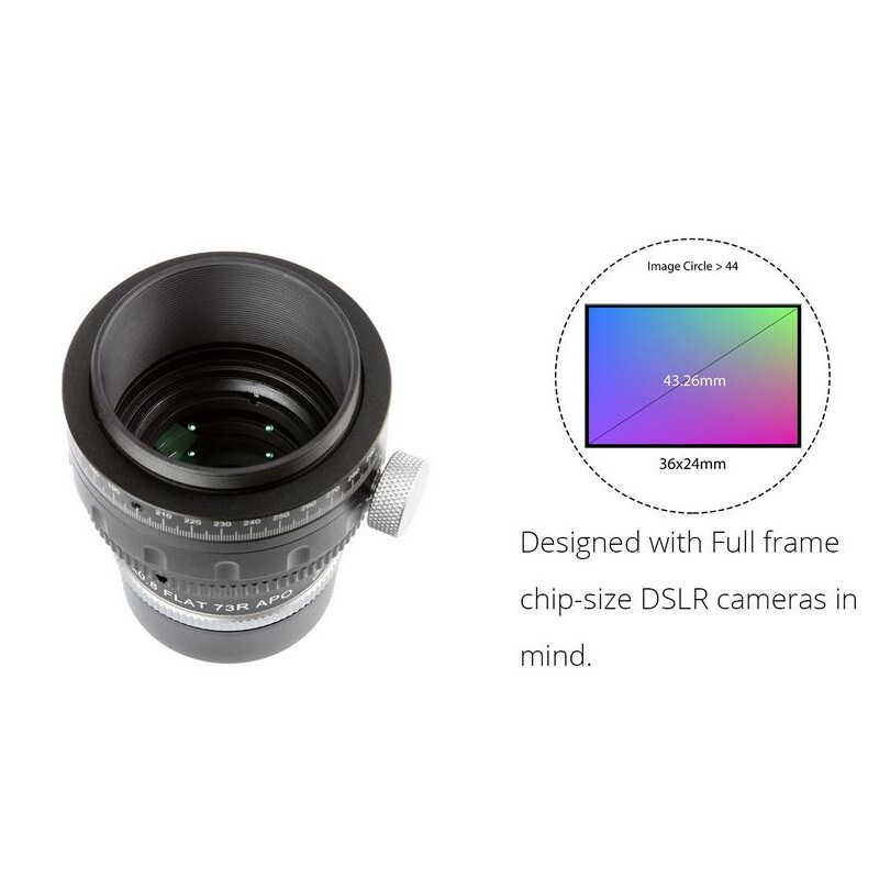 William Optics Justerbar Flattener Reducer Flat73R för ZenithStar 73