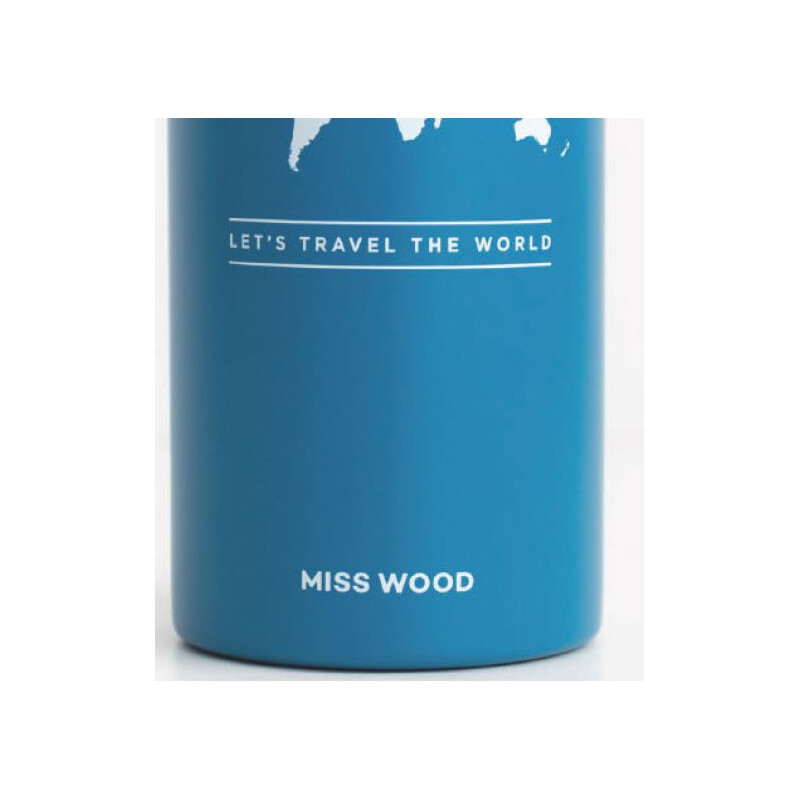 Miss Wood Flaska Ljusblå