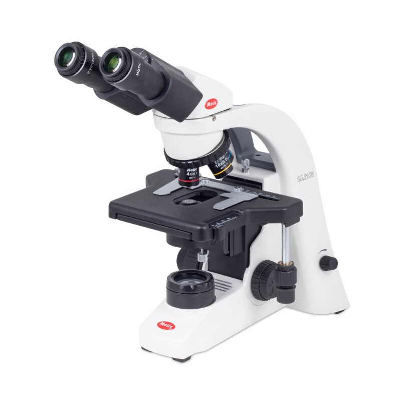 Motic Mikroskop BA210E bino, oändligt, EC-plan, achro, 40x-1000x Hal