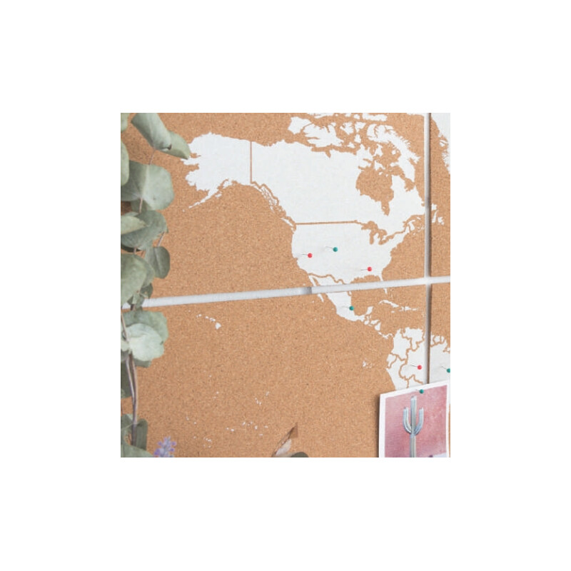 Miss Wood Världskarta Puzzle Map XL - White