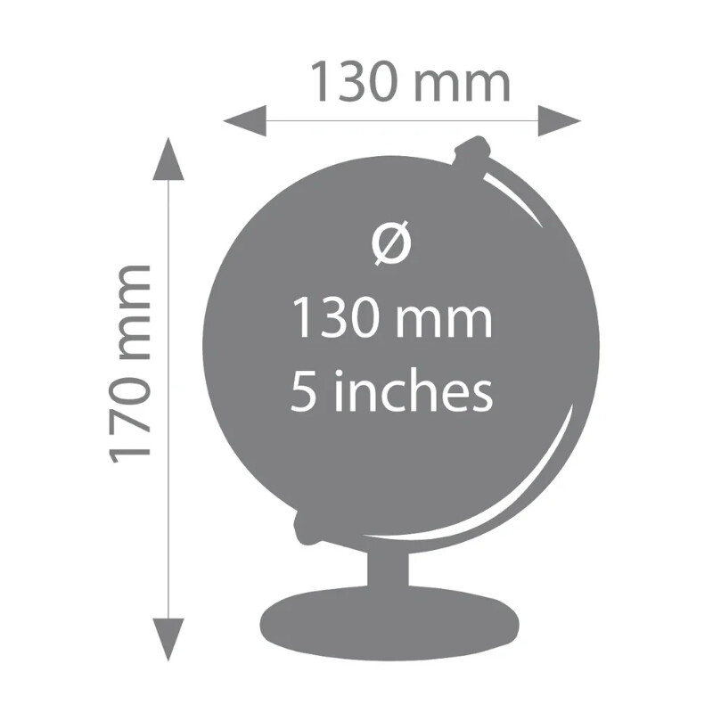 TROIKA Miniglob Gagarin Natt 13cm