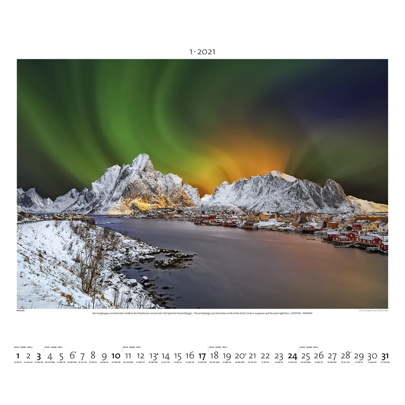 Palazzi Verlag Kalender Norrsken 2021