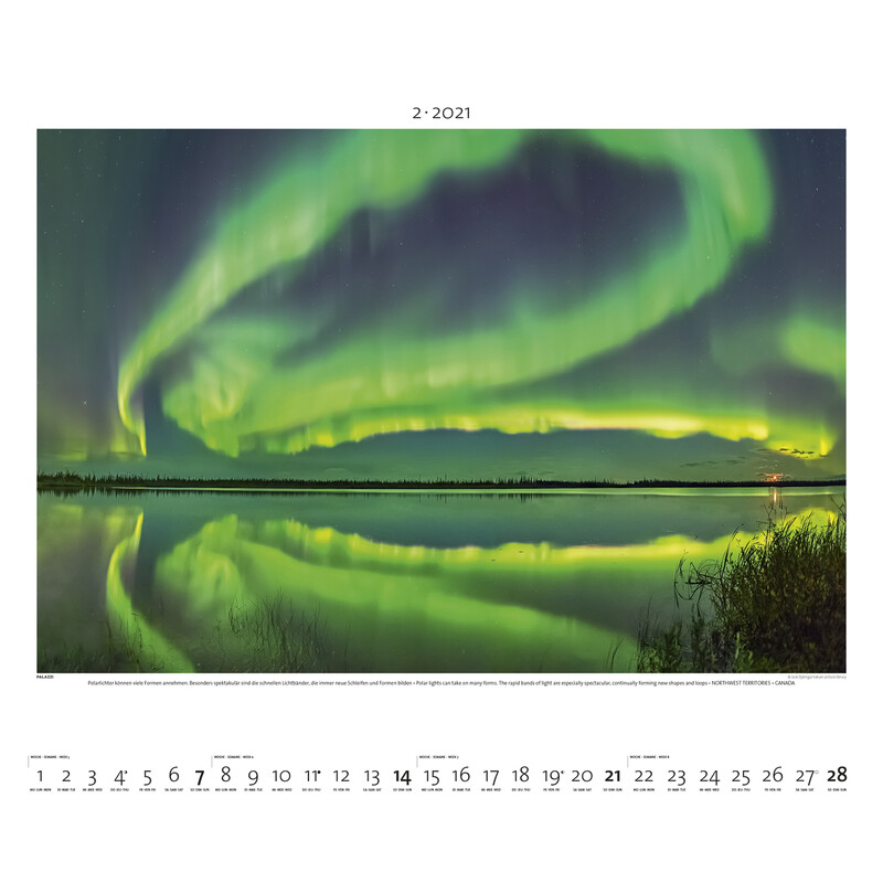 Palazzi Verlag Kalender Norrsken 2021