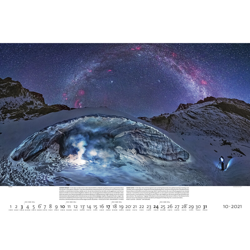 Palazzi Verlag Kalender Nattliga världar 2021