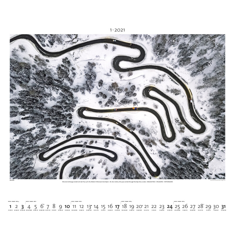 Palazzi Verlag Kalender Världen från ovan 2021