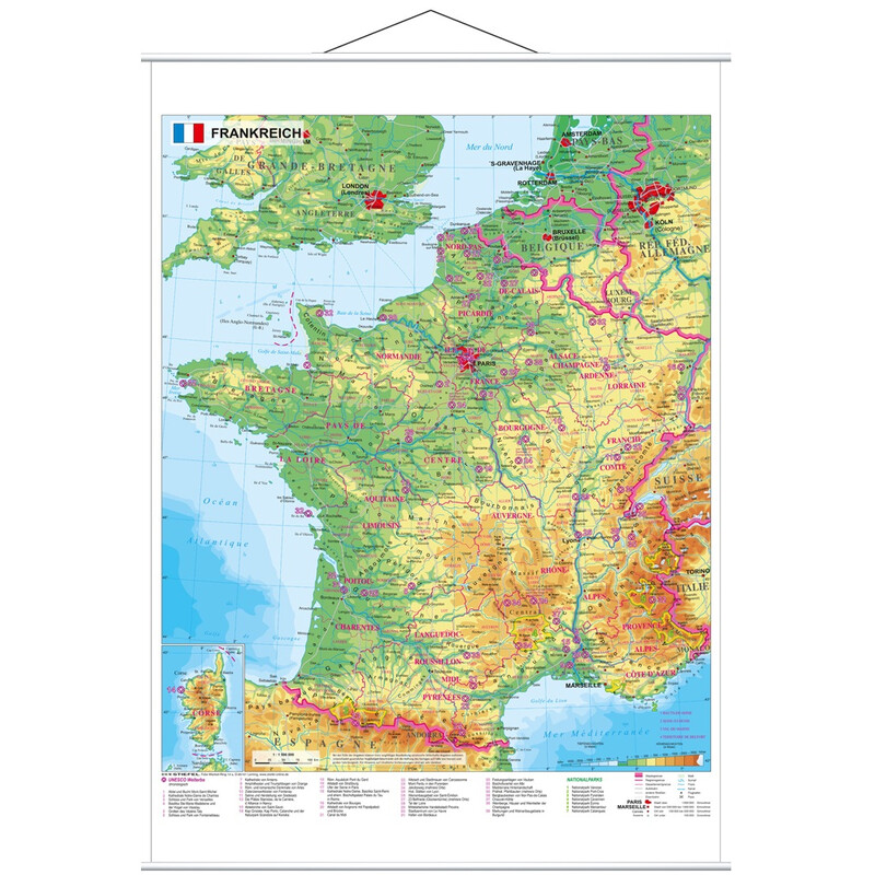 Stiefel Karta Frankrike