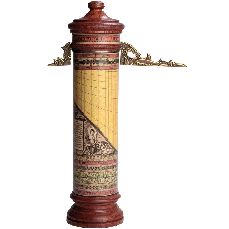Hemisferium Solur med vertikal cylinder