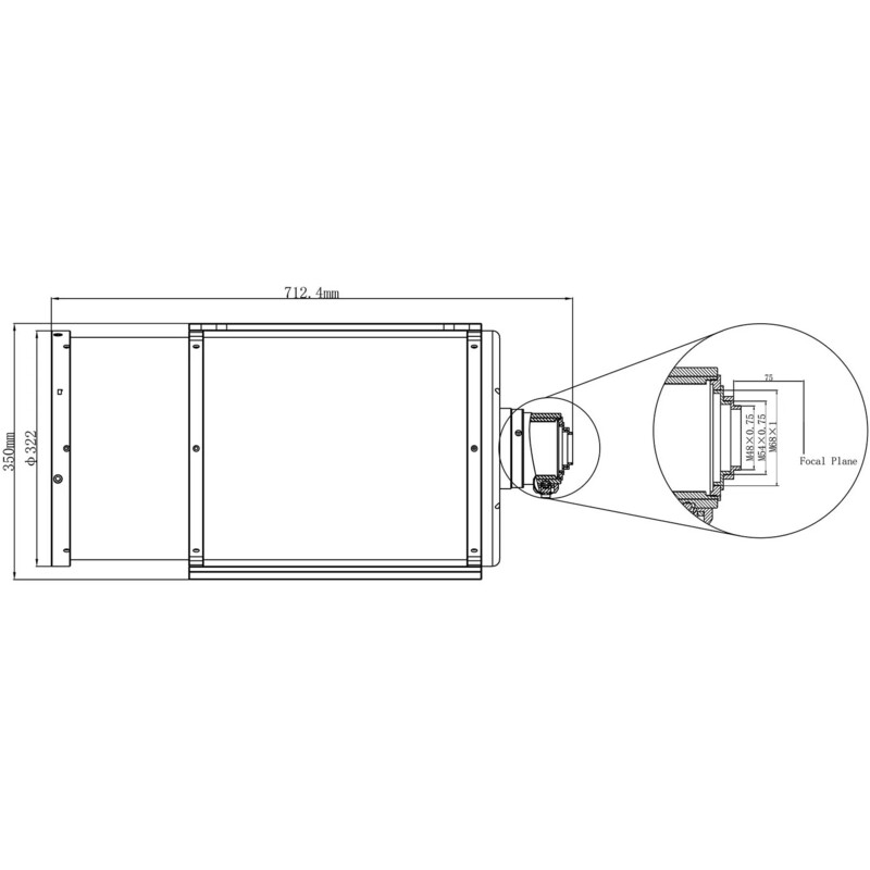 Omegon Asfäriskt Cassegrain 260/1300 OTA-teleskop
