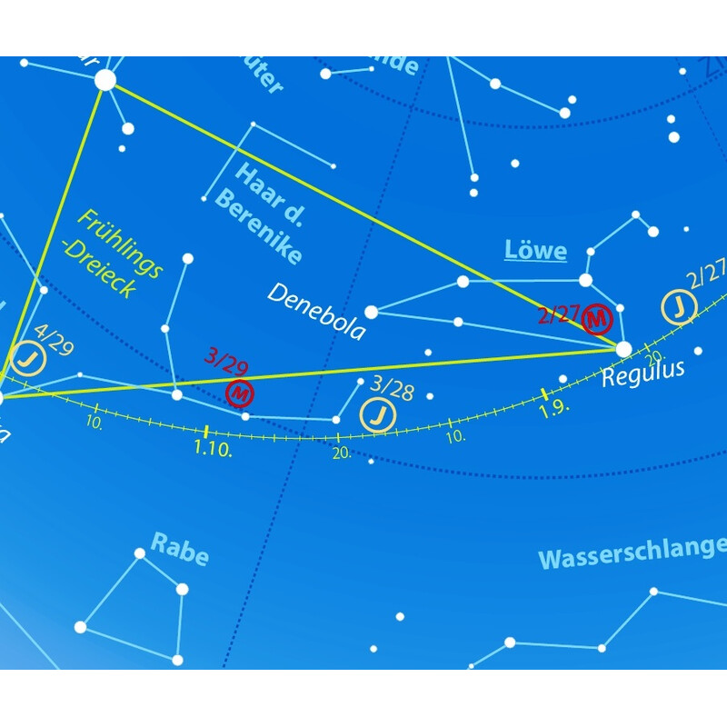 Oculum Verlag Stjärnkarta Drehbare Himmelskarte Sterne und Planeten 30cm