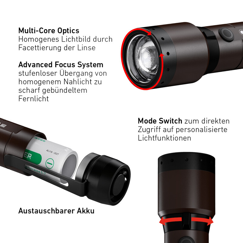 LED LENSER Ficklampa P7R signatur