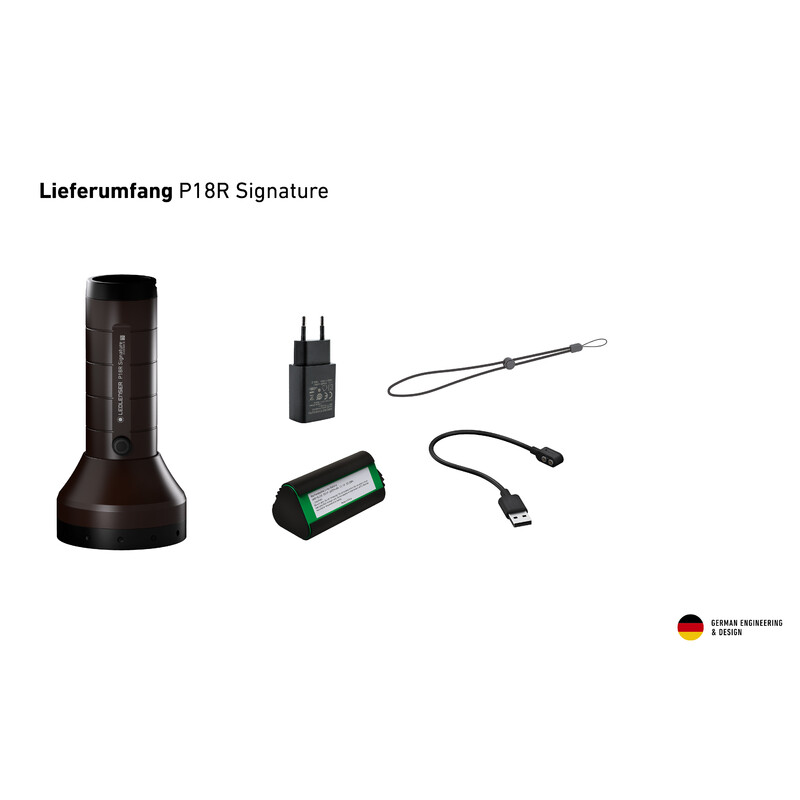 LED LENSER Ficklampa P18R signatur
