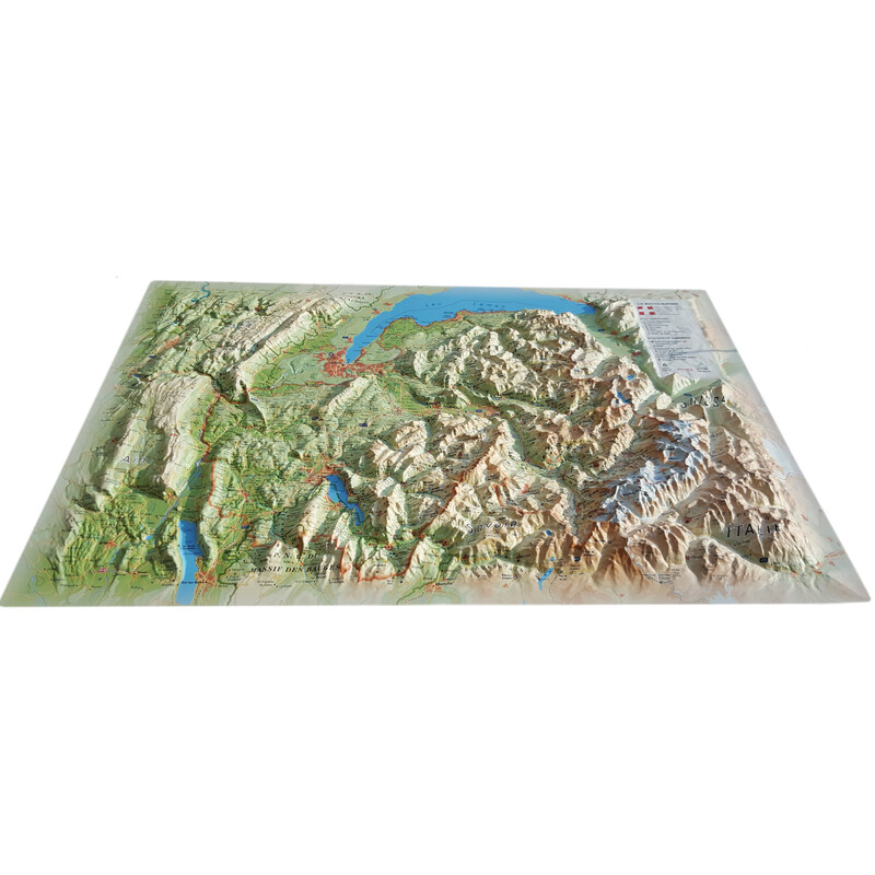 3Dmap Regionkarta Haute Savoie Version été