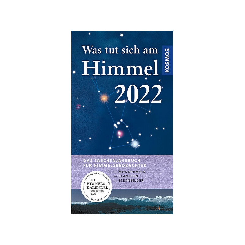 Kosmos Verlag Årsbok Was tut sich am Himmel 2022