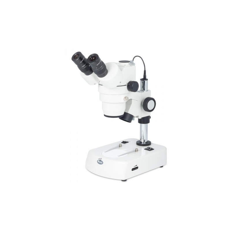 Motic Zoom-stereomikroskop SMZ-143 N2LED, trino, LED, 10-40x, 4:1