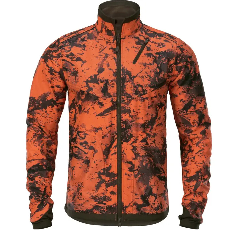 Härkila Wildboar Pro Vändbar fleecejacka, Willow green/AXIS MSP Wildboar orange, storlek XXL